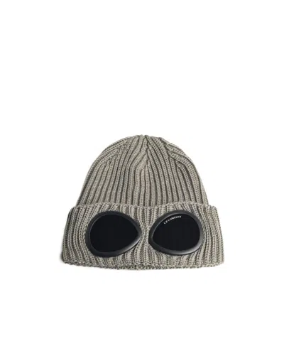 C.p. Company Goggle Beanie In Green