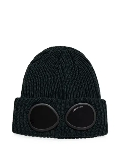 C.p. Company Goggle Beanie Hat In Green