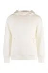 C.p. Company Goggle Cotton Hoodie In Neutral