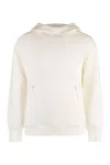 C.p. Company C.p.company Goggle Cotton Hoodie In Panna