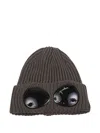 C.p. Company Accessories Knit Cap In Extrafine Merino Wool In Gray