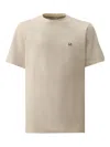 C.p. Company Beige T-shirt With Logo Print On The Chest In Neutral