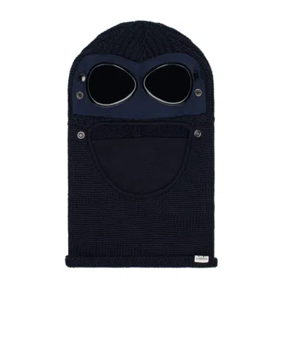 C.P. COMPANY GOGGLE-DETAIL WOOL BALACLAVA