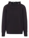 C.p. Company Goggle-detail Zip-up Hoodie In Black