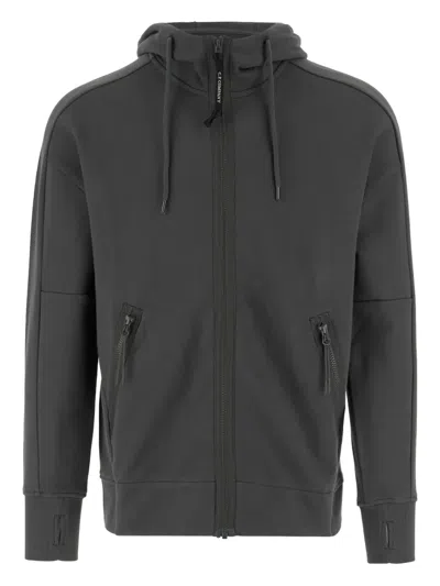 C.p. Company Cp Company Cotton Sweatshirt With Goggles In Black