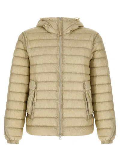 C.p. Company Goggle Down Jacket In Brown