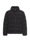 C.p. Company C.p.company Midnight Blue Nylon Down Jacket In Black