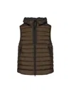 C.p. Company Goggle Hooded Down Gilet In Multi