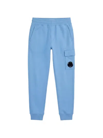 C.p. Company Kids' Goggle Elasticated Track Pants In Blue