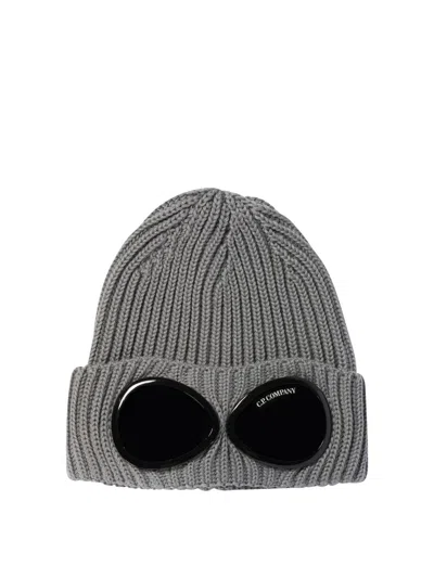 C.p. Company Goggle Hats Grey