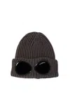 C.p. Company Accessories Knit Cap In Extrafine Merino Wool In Gray