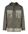 C.p. Company C.p.company Lead Grey Bitm Nylon Goggle Jacket In Gray