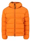 C.p. Company Padded Down Jacket In Orange