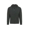 C.p. Company Goggle Hooded Sweatshirt With Zippered Pockets In Gray