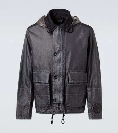 C.p. Company Goggle Lens Technical Jacket In Smoked Pearl