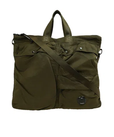 C.p. Company Goggle Messenger Shoulder Bag In Green