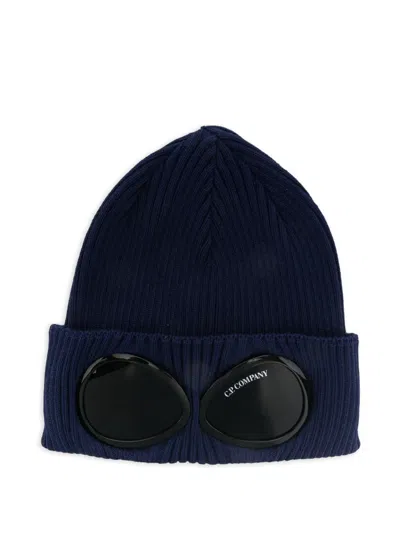 C.p. Company Goggle-detail Beanie Hat In Orange
