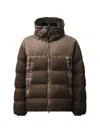 C.p. Company C.p.company Goggle-detail Quilted Medium Jacket In Brown