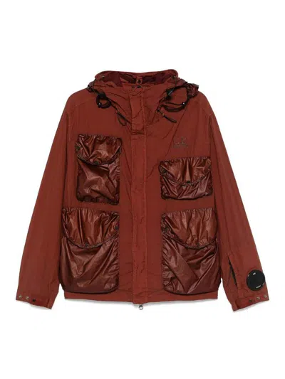 C.p. Company Gogglejacket In Beige