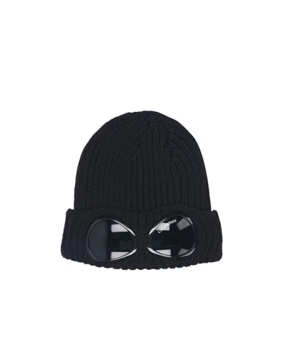 C.p. Company Goggles And Cap In Blue
