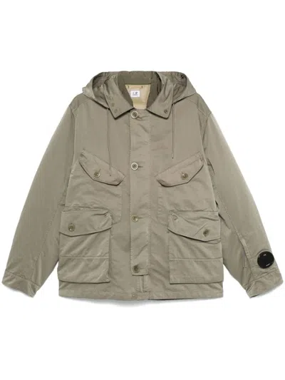 C.p. Company Goggles And Lens Jacket In Green
