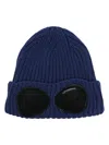 C.p. Company Goggles Beanie Hat In Blue