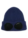 C.p. Company Goggles Beanie Hat In Blue