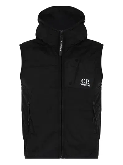 C.p. Company Kids' Goggles-detail Gilet In Black
