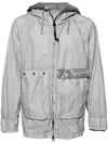 C.p. Company Goggles-detail Hooded Jacket In Grey