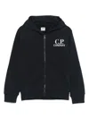 C.p. Company Hoodie Mit Goggles-detail In Blau