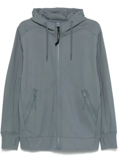C.p. Company Goggles-detail Hoodie In Blue
