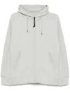 C.p. Company Goggles-detail Hoodie In Grey