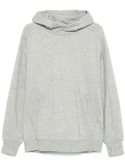 C.p. Company Goggles-detail Hoodie In Grey