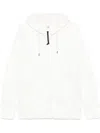 C.p. Company White Goggle Hoodie In 103 Gauze White