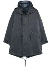 C.p. Company Goggles-detail Padded Coat In Green