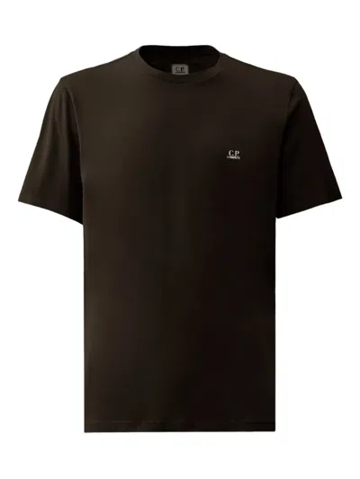 C.p. Company Goggles-detail T-shirt In Brown