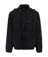 C.p. Company Black Polyamide Jacket In Black