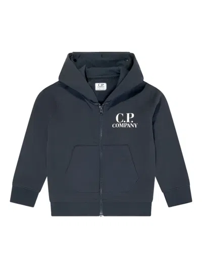 C.P. COMPANY GOGGLES-DETAIL ZIP-UP HOODIE