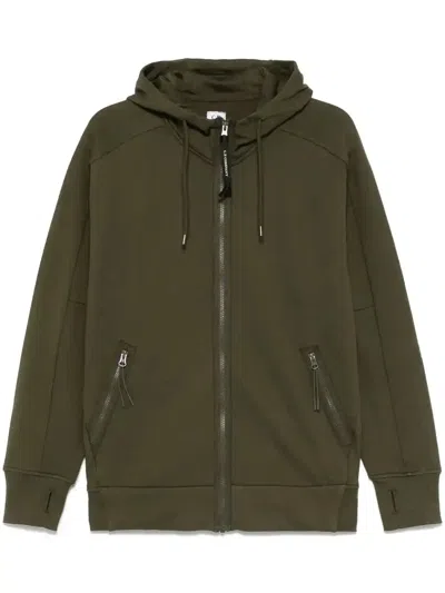 C.P. COMPANY GOGGLES-DETAIL ZIP-UP HOODIE