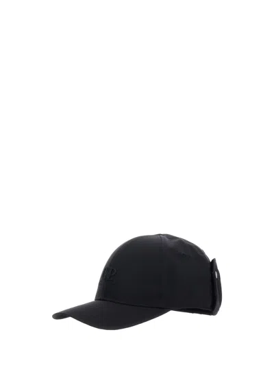 C.p. Company Goggles Hat In Black