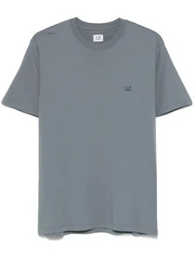 C.p. Company Goggles-print T-shirt In Blue