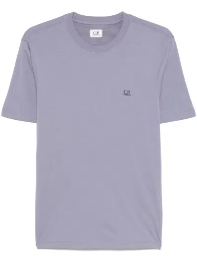 C.p. Company Goggles-print T-shirt In Purple