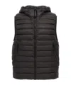 C.p. Company D.d. Shell Goggle Down Gilet In Black