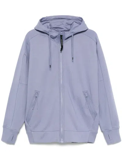 C.p. Company Googles-detail Hoodie In Purple