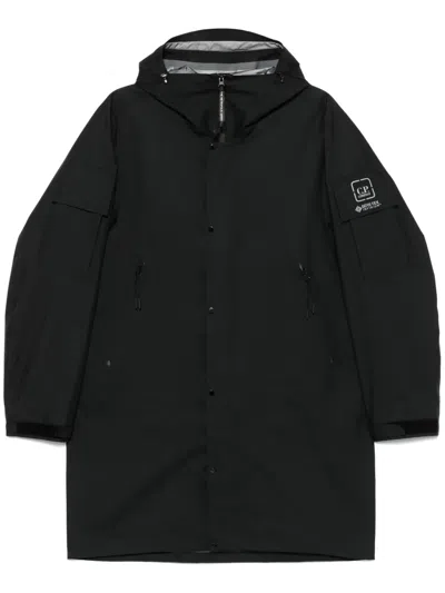C.p. Company Gore-tex Coat In Black