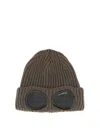 C.P. COMPANY BEANIE HAT WITH LOGO