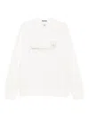 C.p. Company Graphic-print Cotton-blend Sweatshirt In White