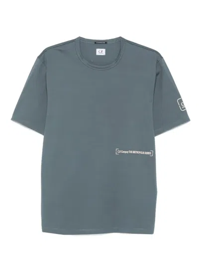 C.p. Company Graphic-print Cotton T-shirt In Blue