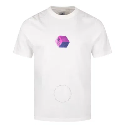 C.p. Company Cp Company Graphics Printed Cotton T-shirt In White