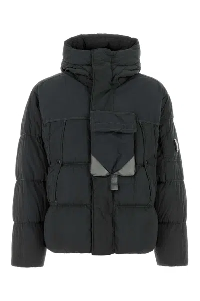 C.p. Company Graphite Nylon Down Jacket In Multi